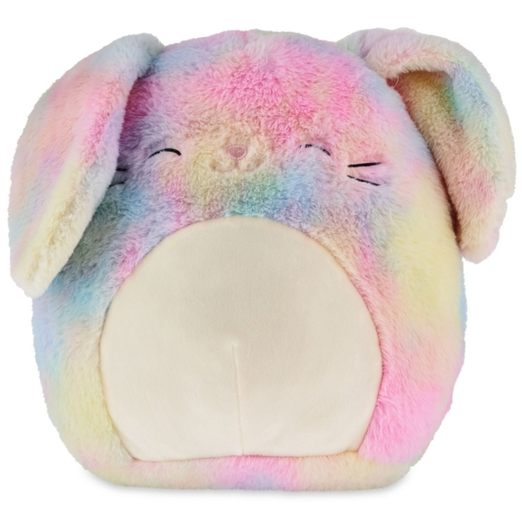 12" Fuzzamallow Cotton Candy Colored Bunny - "Candy" Limited Easter Edition Squi - Picture 2 of 16